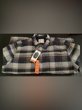 Weatherproof Vintage Fleece Lined Plaid Flannel Jacket Blue Multi XXL 1624940 Nw